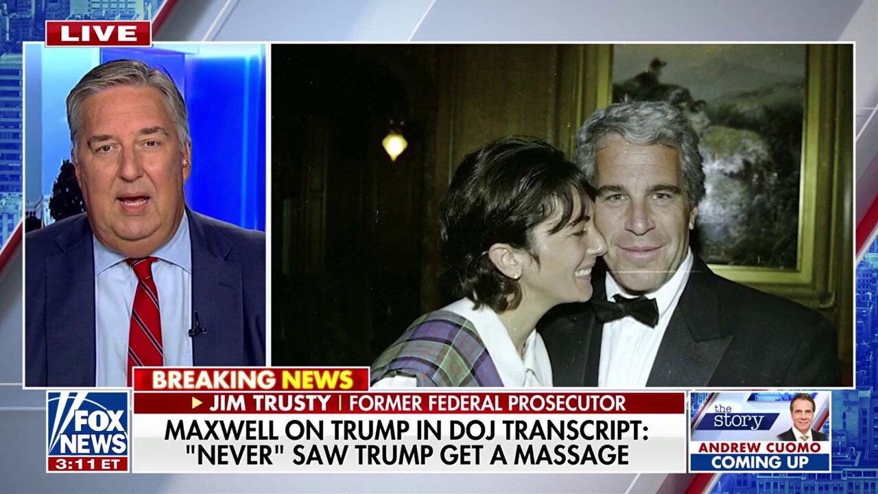Ghislaine Maxwell ‘never’ saw Trump get a massage: DOJ transcript