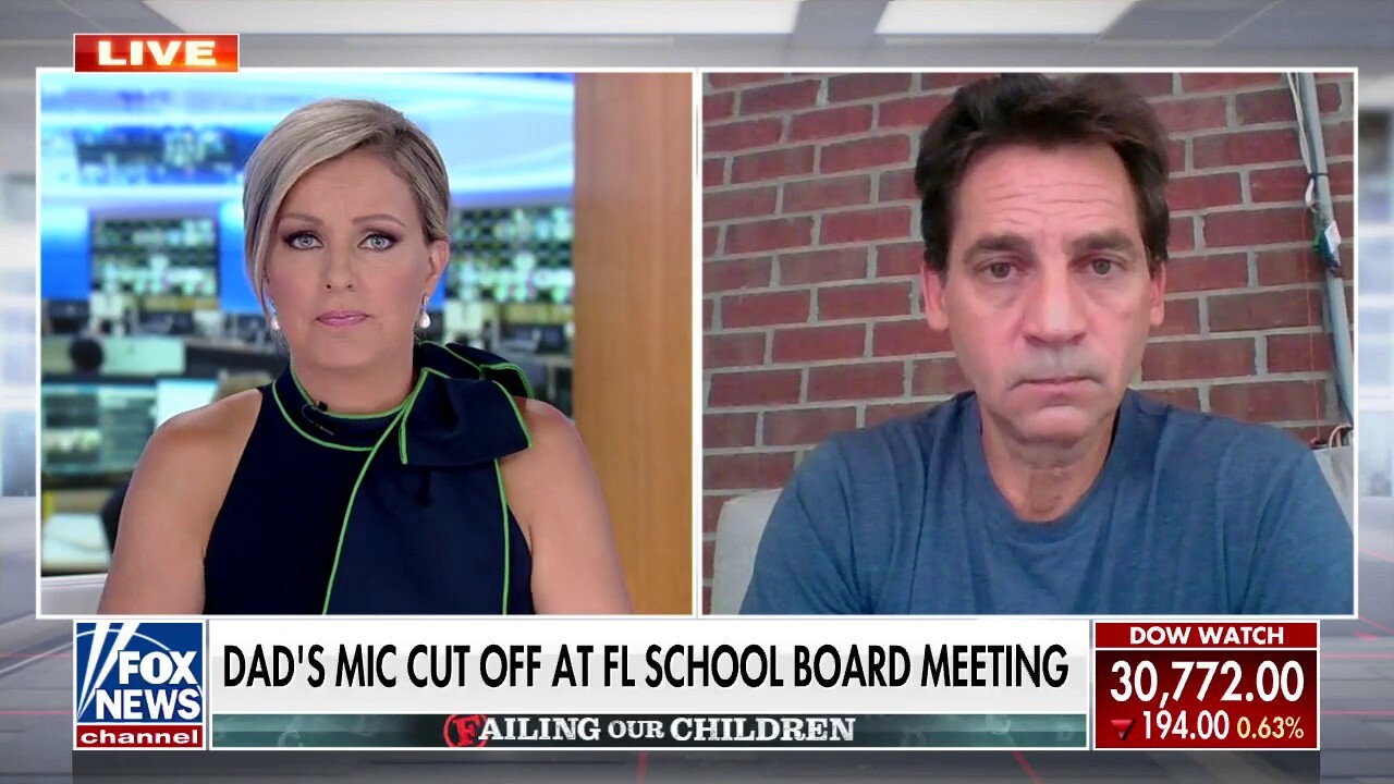 Florida dad's mic cut off during school board meeting after reading from library book