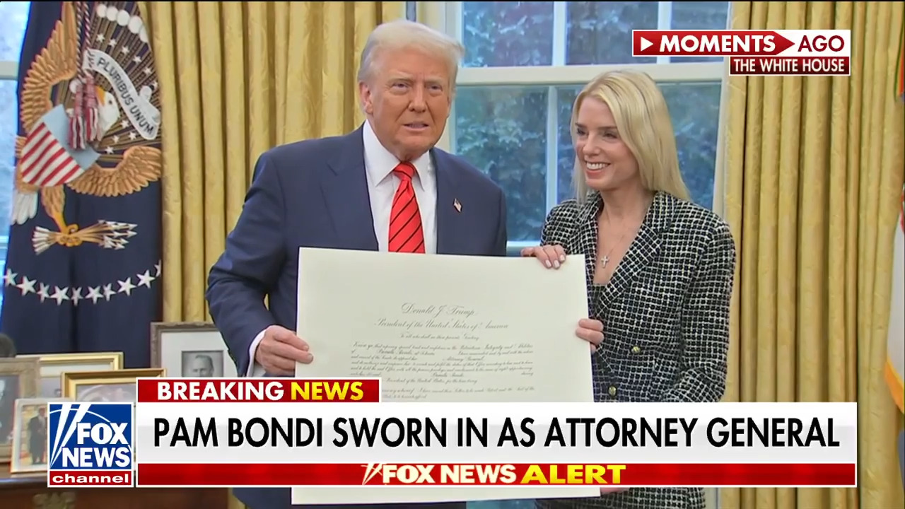 Pam Bondi sworn in as attorney general 