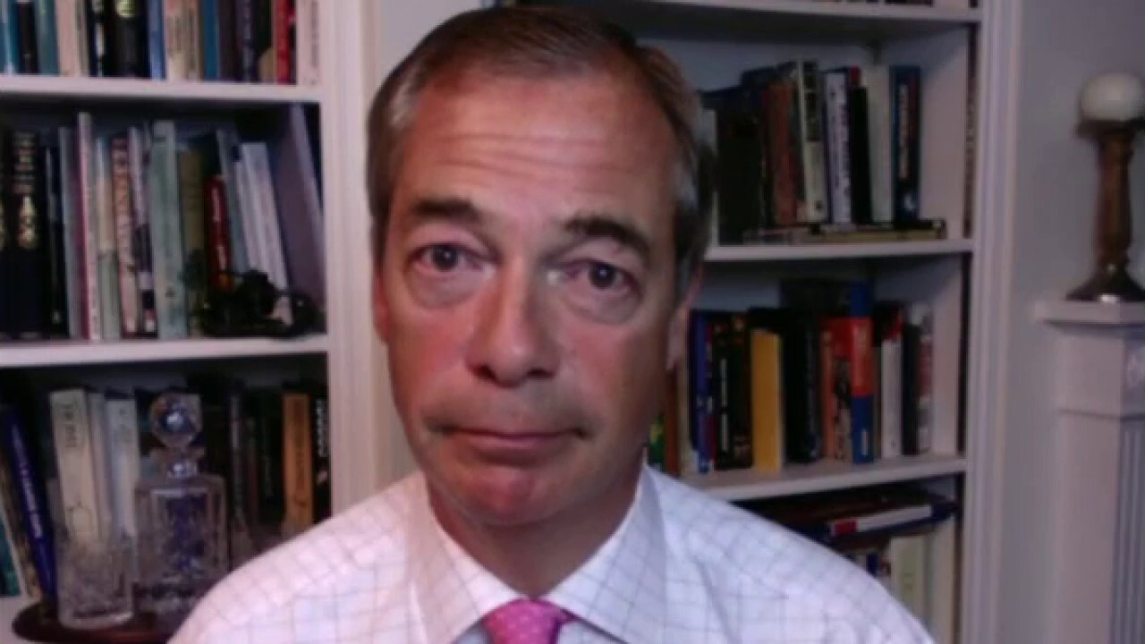 Nigel Farage says the left is trying to silence free speech