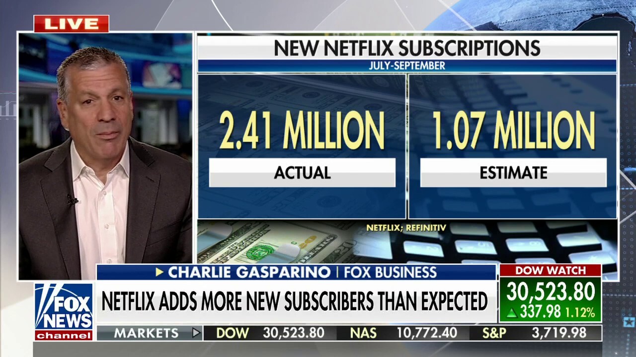 Charlie Gasparino: Netflix third quarter numbers show it can 'survive' post-COVID environment