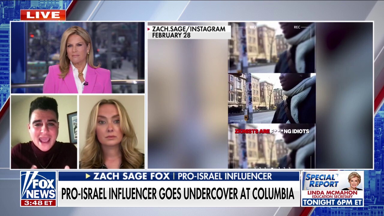 Pro-Israel influencer dishes on Columbia University students being antisemitic 'within seconds'