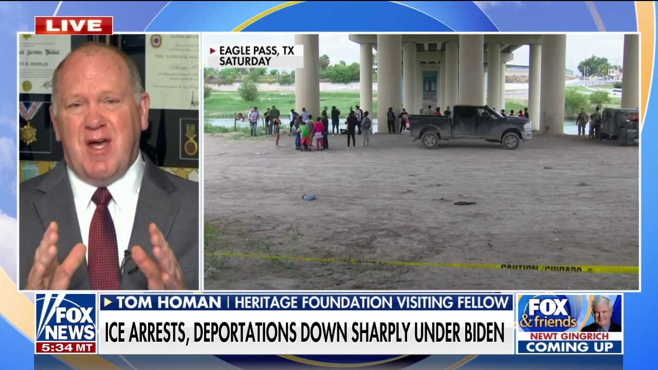 Tom Homan hammers Biden admin over border surge: Arresting 'less people than I've ever seen'