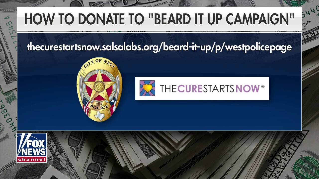 Police officers in West Texas grow, shave beards to help raise money for childhood cancer