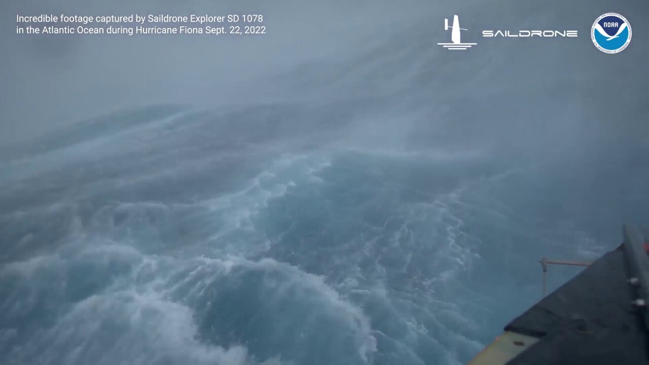 Inside Hurricane Fiona: Saildrone video captures massive waves