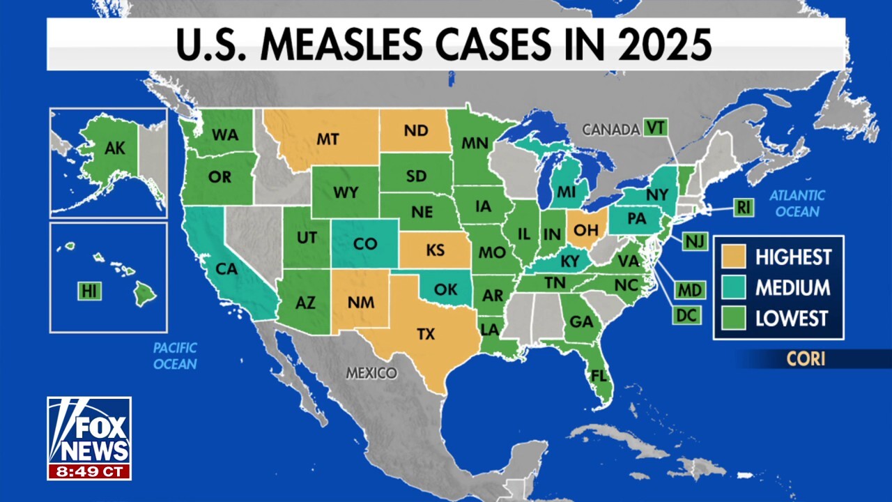 CDC warns measles cases surging nationwide