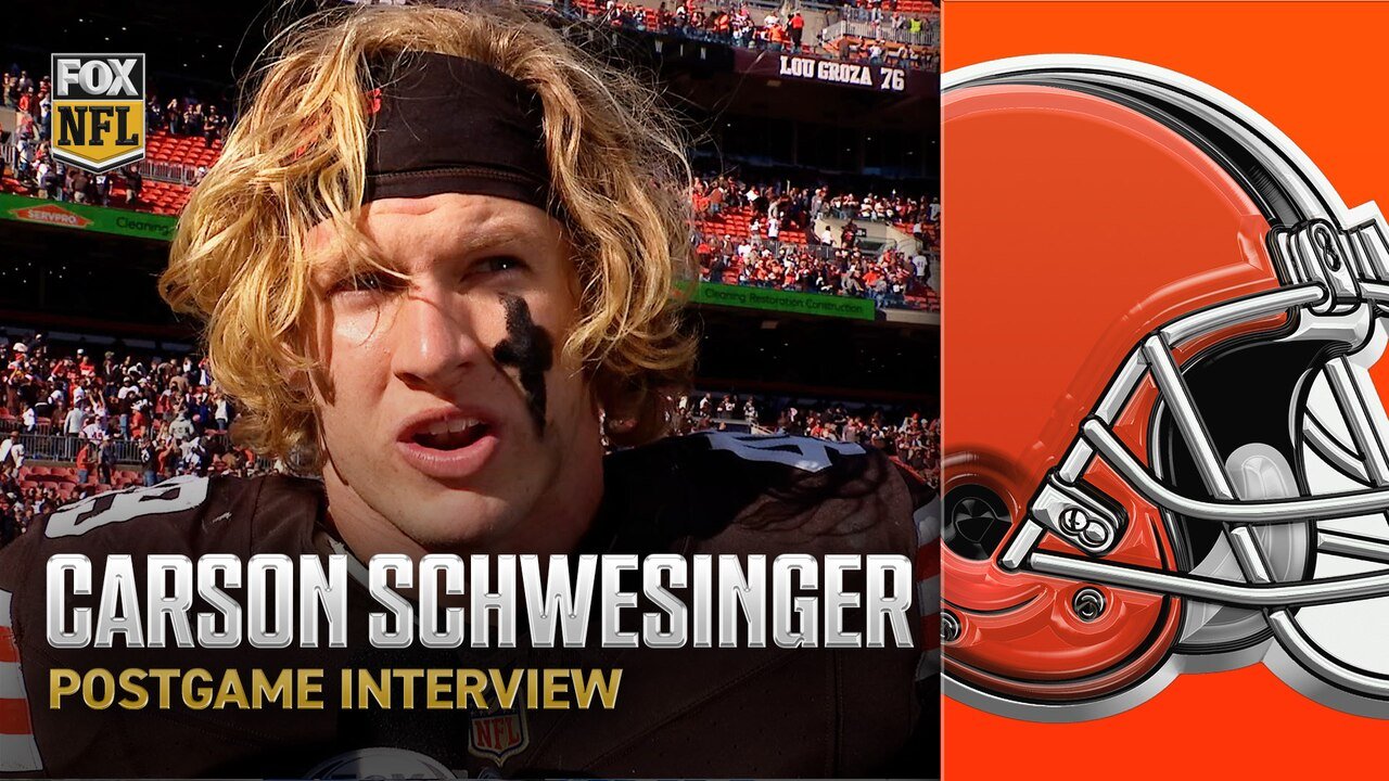 Carson Schwesinger reacts to Browns' THRILLING win Over Ravens, Moving into First Place