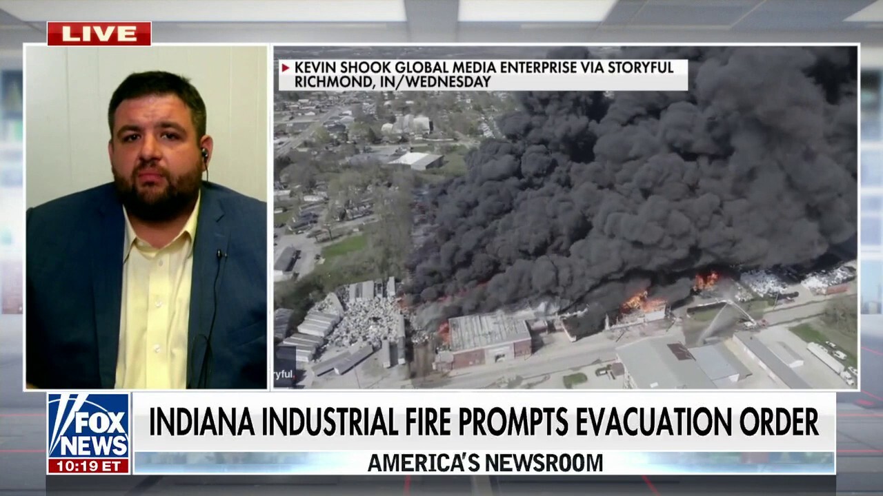 Residents face evacuation order after Indiana industrial fire: ‘It’s rough here in Richmond’