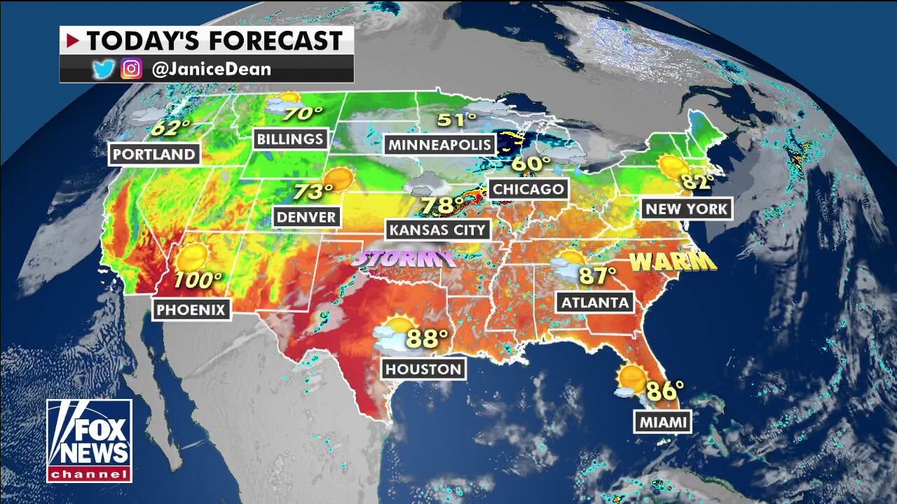 National weather forecast Severe storms to again strike US midsection