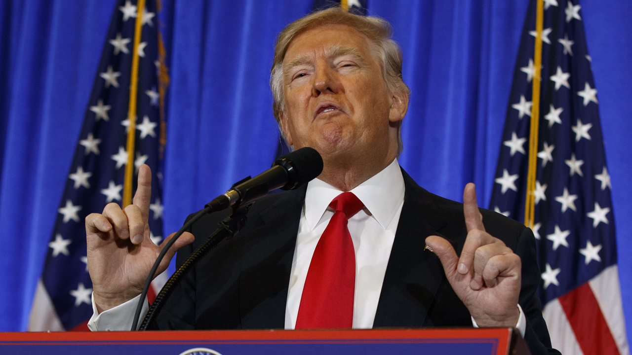 President-elect Trump hits media for 'fake news'