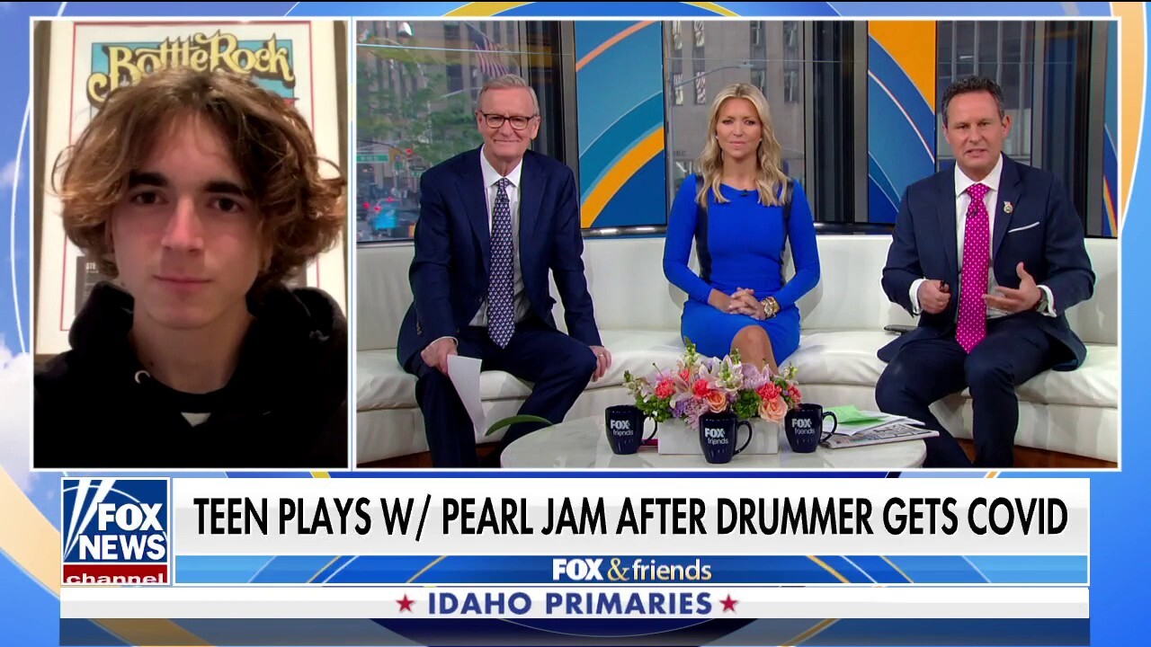 Teen plays with Pearl Jam at concert after drummer tests positive for COVID: 'It was surreal'