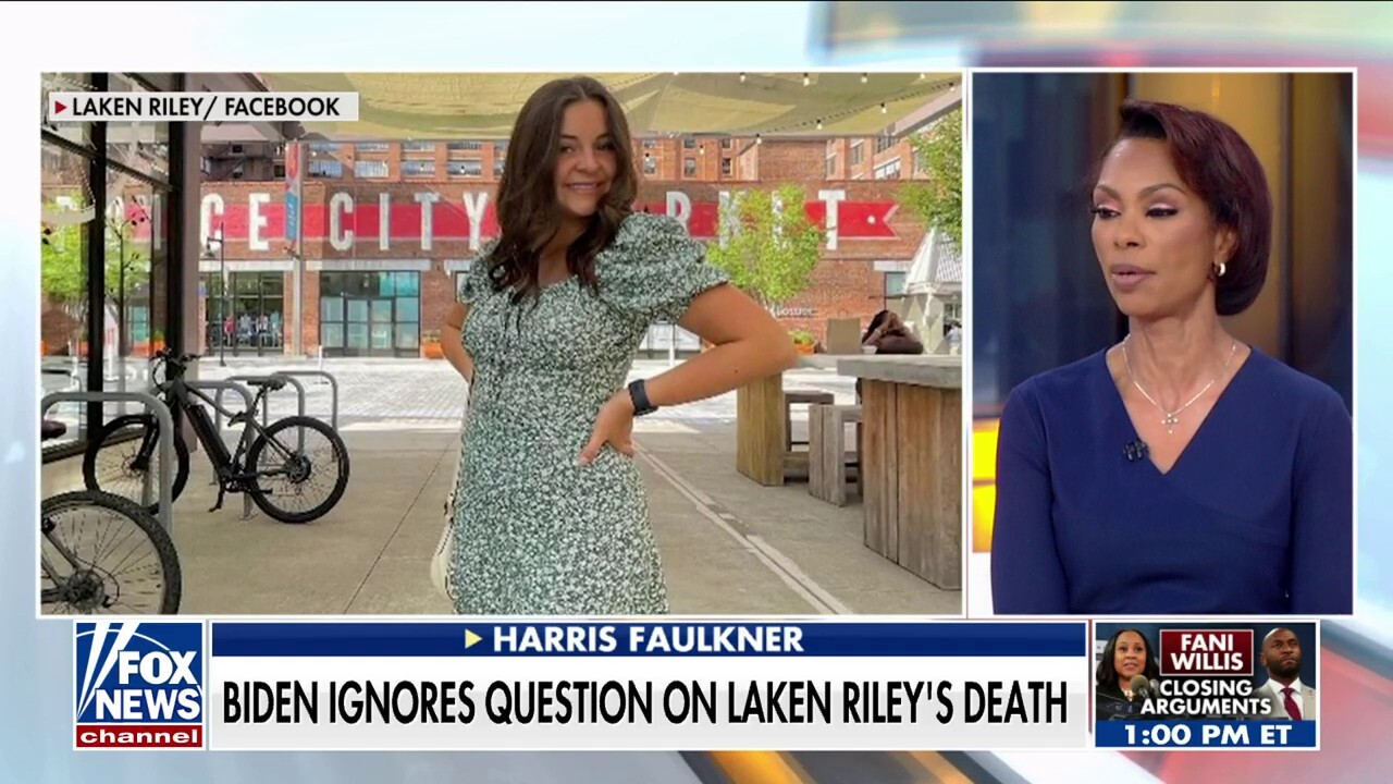 Harris Faulkner reacts to Biden ignoring question on Laken Riley's death:  He's 'missing the mark'