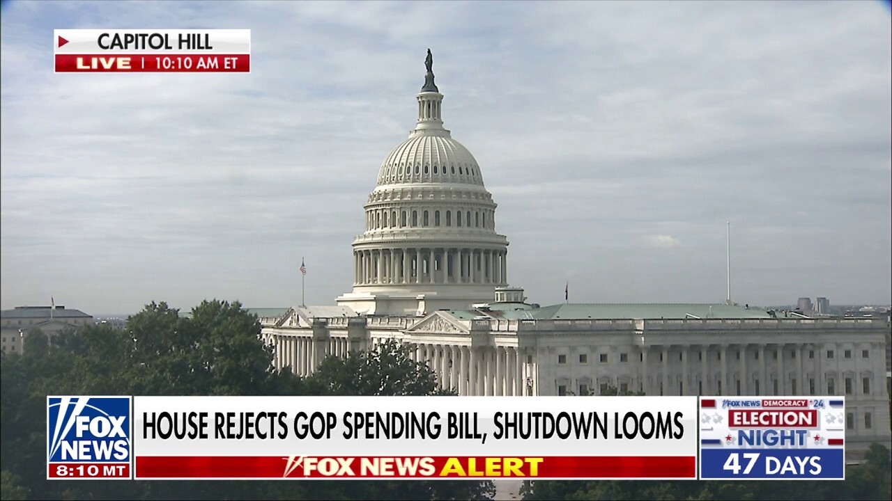 Shutdown looms after House rejects GOP spending bill