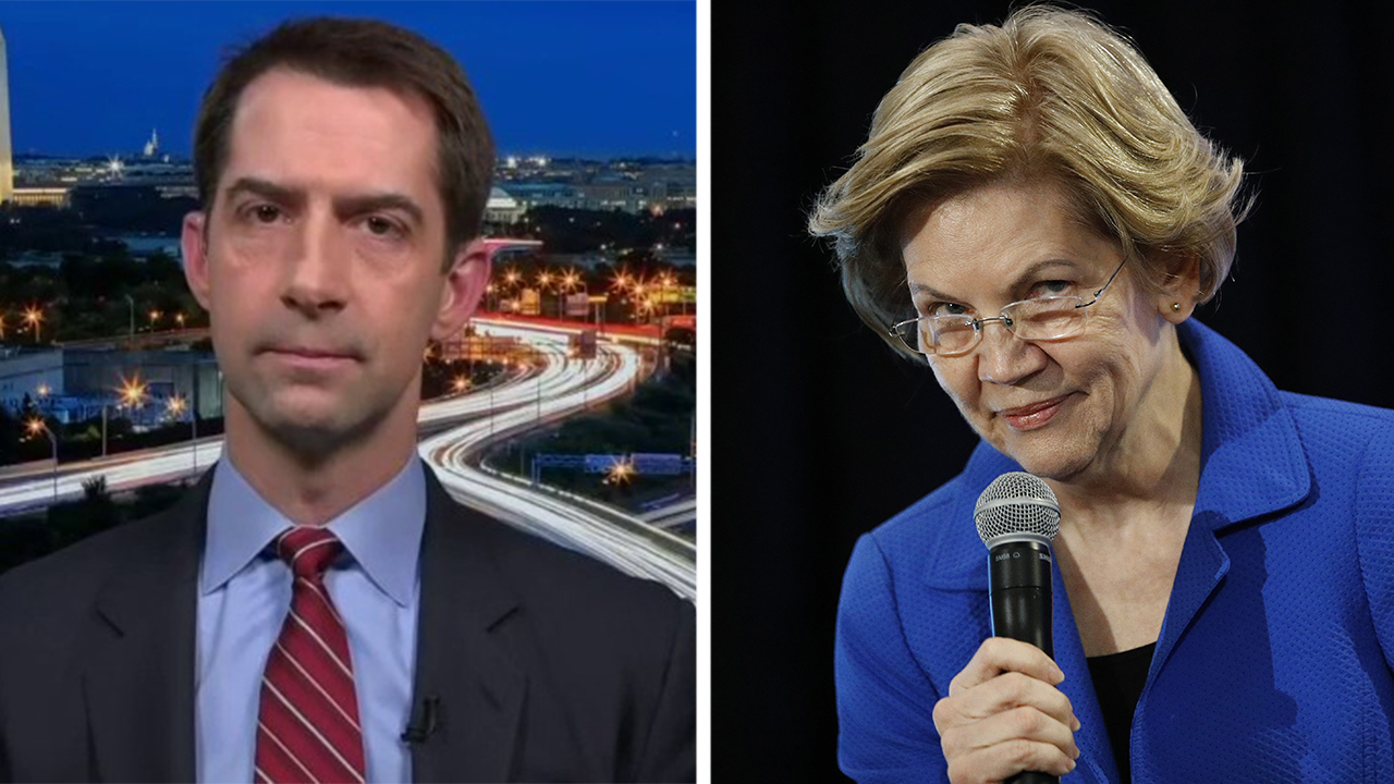 Sen. Cotton reacts to Elizabeth Warren's pandemic plan