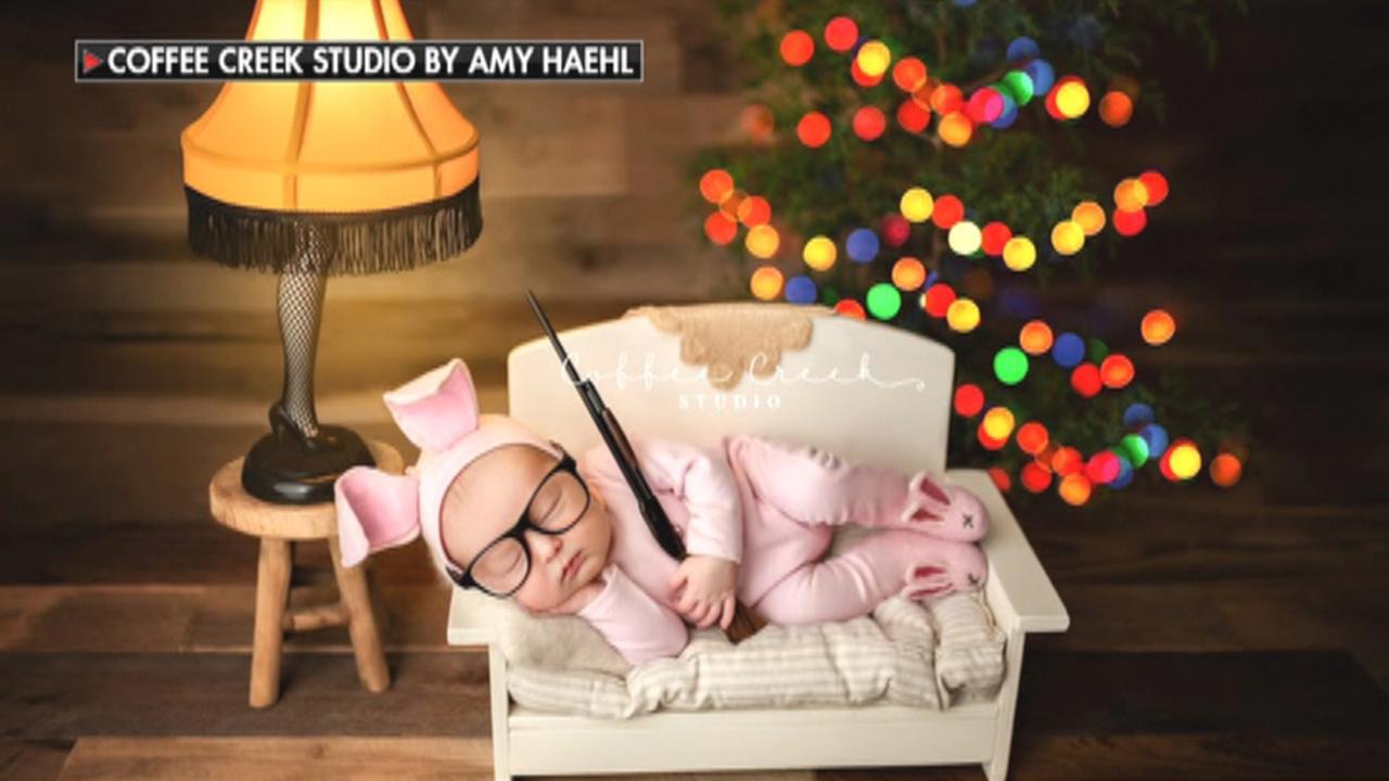 Photographer, mom defend 'A Christmas Story' newborn shoot
