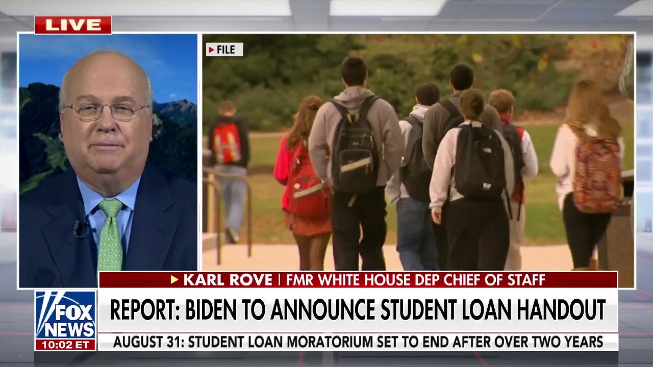 Biden student loan handout attempt to buy support: Rove
