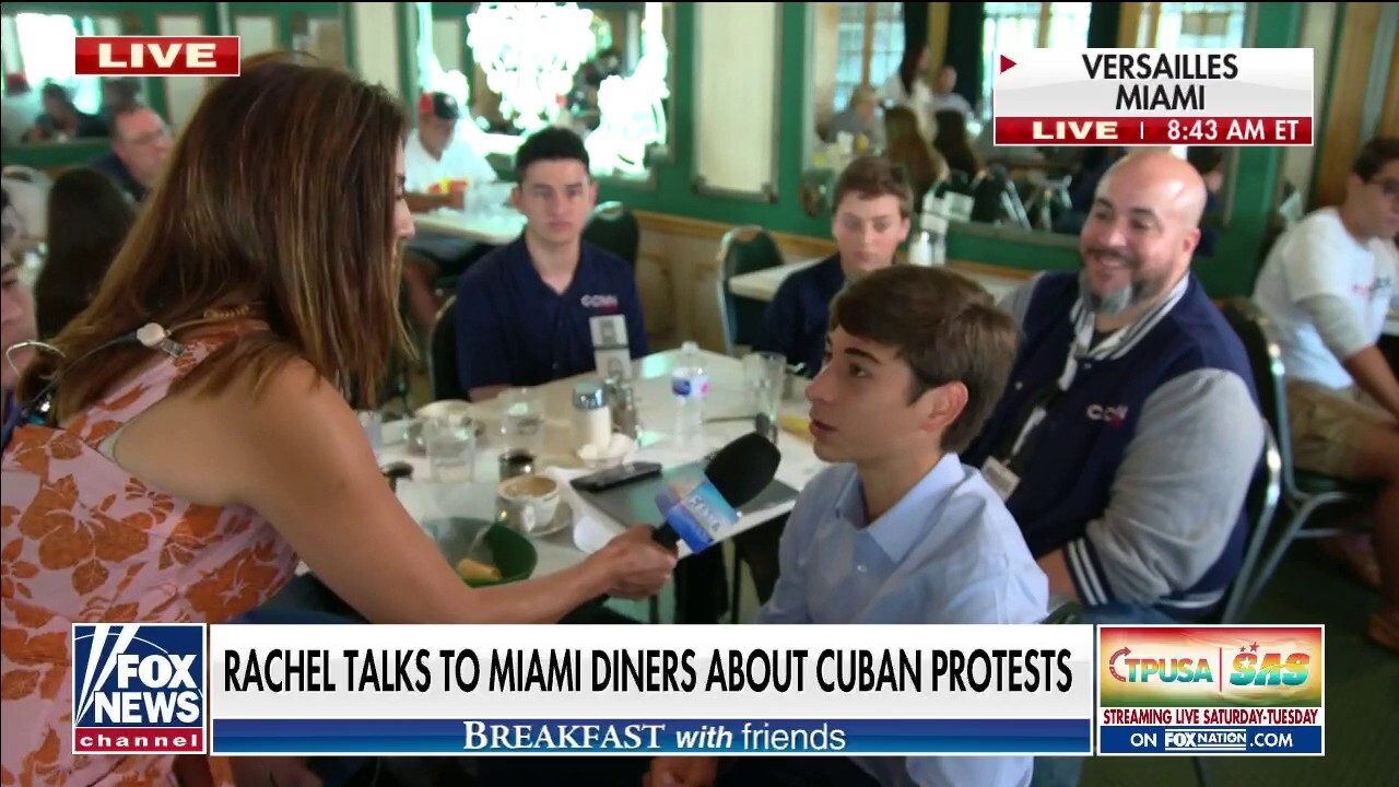 Miami diners call for action as protests continue in Cuba