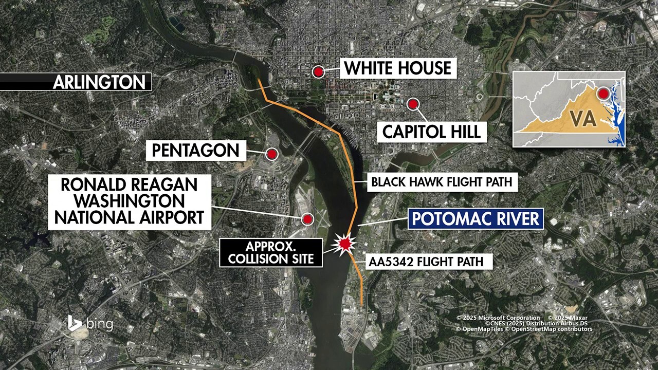 DC plane crash air traffic control audio reveals moment controllers saw disaster