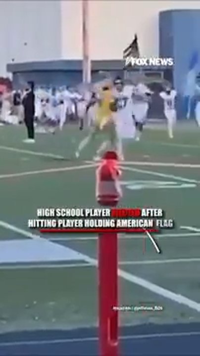 High school player ejected after hitting player holding American flag