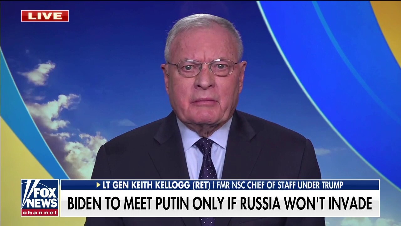 Lt. Gen. Keith Kellogg: Biden offering Putin a summit is 'absolute folly'