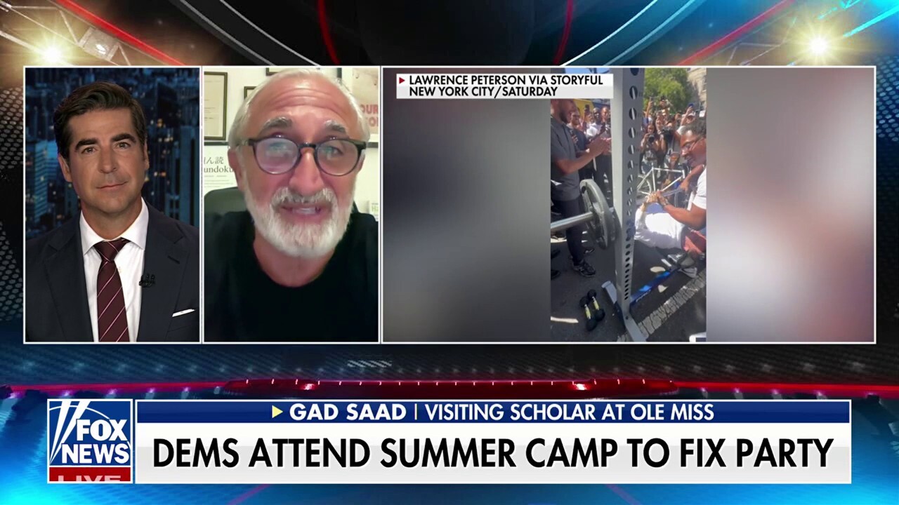 Visiting scholar at Ole Miss Gad Saad discusses the Democrat Party seemingly being stuck in their ways and the relationship between physique and political affiliation on 'Jesse Watters Primetime.'