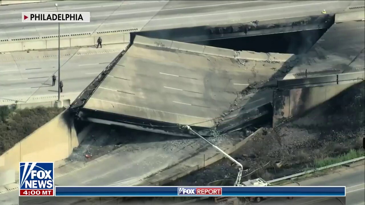 Philadelphia officials asking for patience as highway collapse shuts down major traffic route