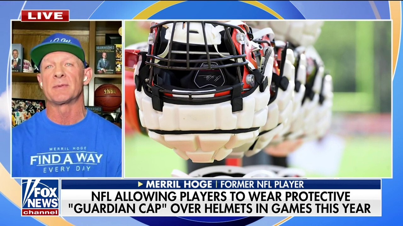 Former NFL player Merril Hoge on the league taking steps toward preventing head trauma by allowing players to wear "guardian caps" over their helmets