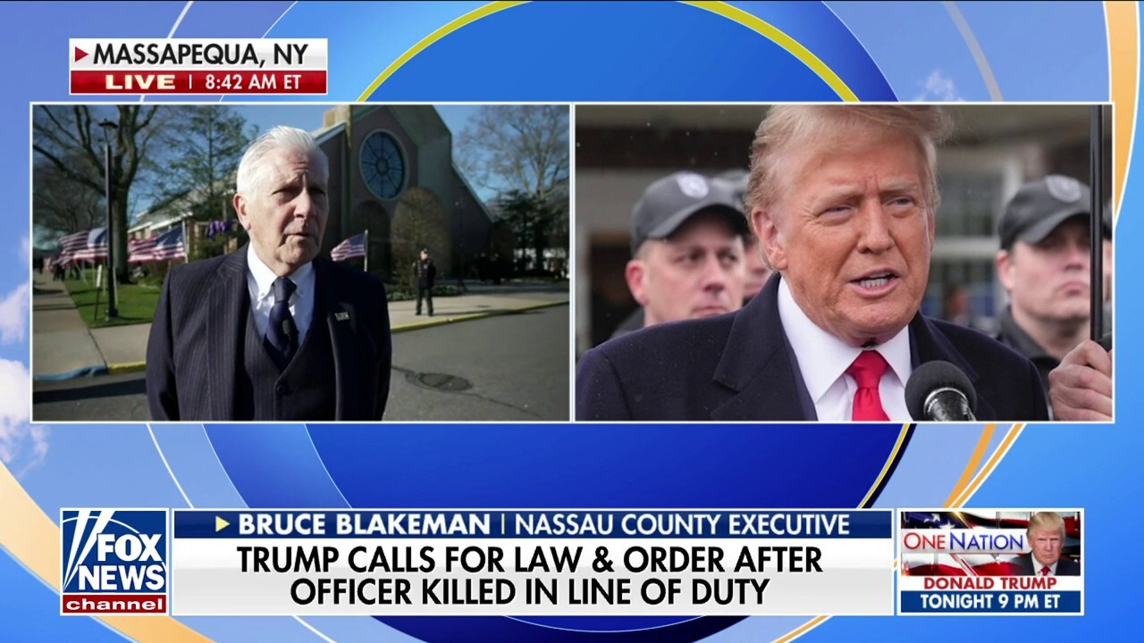 Bruce Blakeman recounts Trump's appearance at fallen NYPD officer's wake