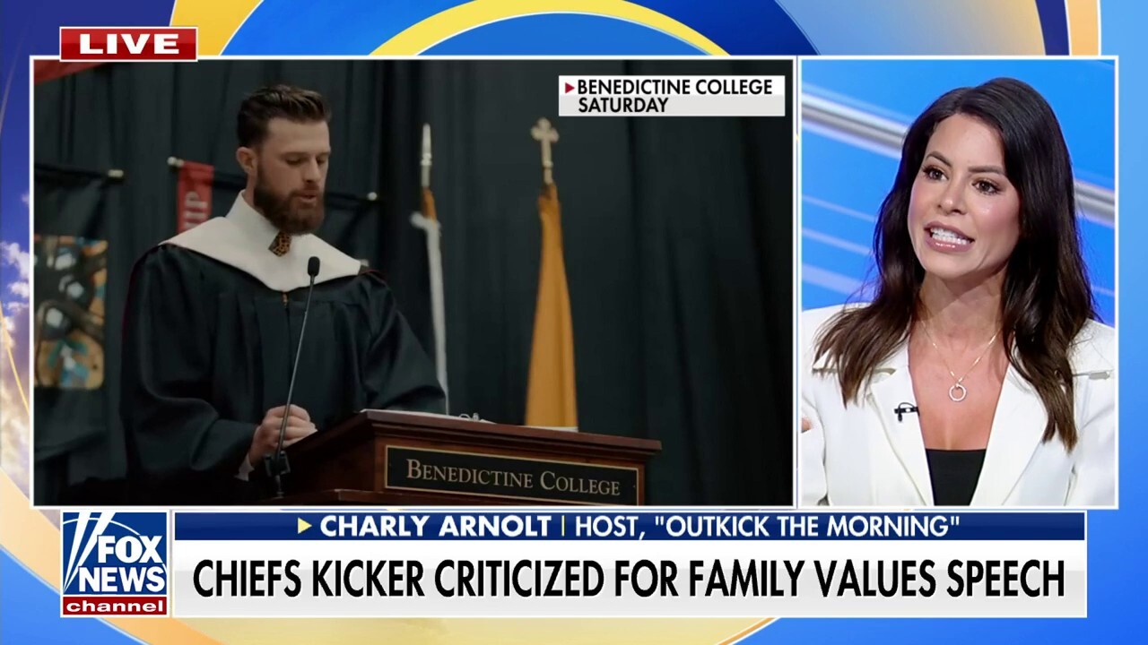 Charly Arnolt rips criticism of Chiefs kicker for family values speech: 'He's being treated like a criminal