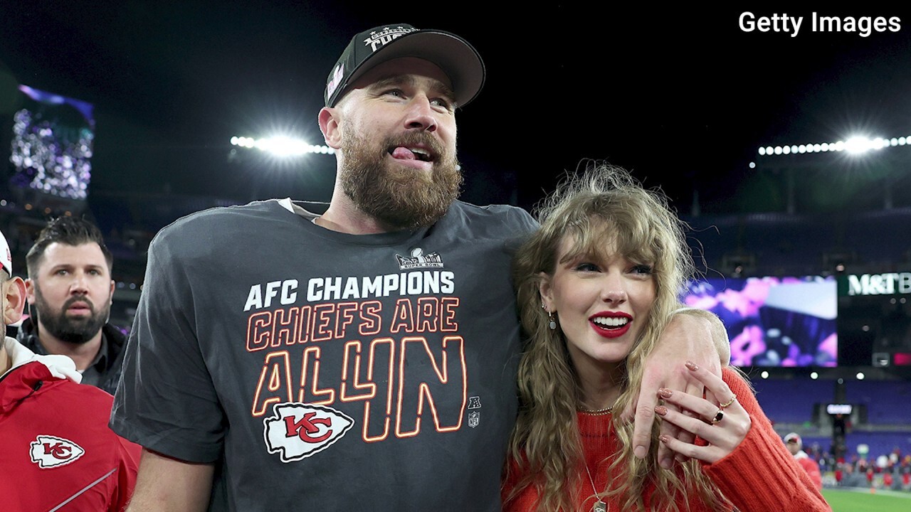 Travis Kelce and Taylor Swift's on field hug is 'completely