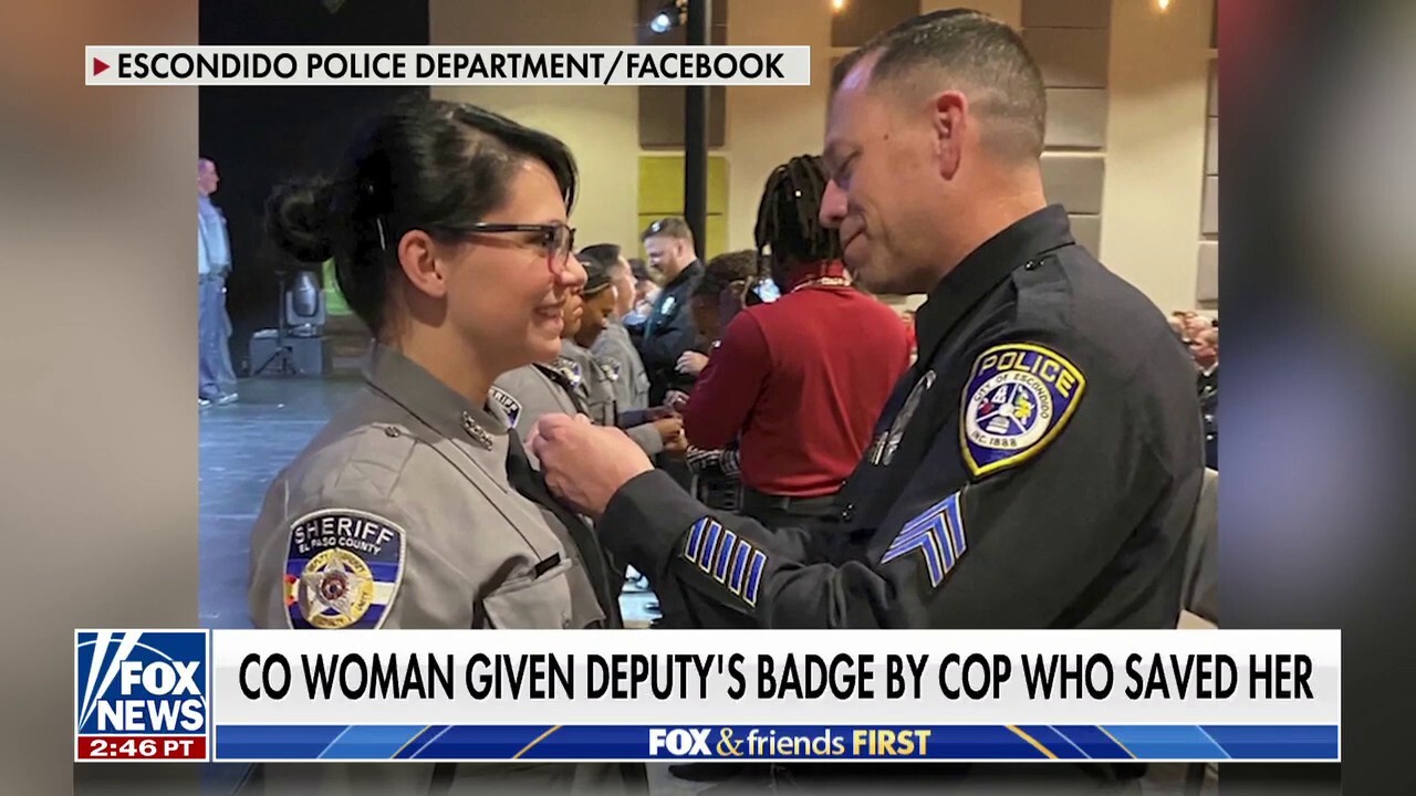 Colorado deputy receives badge from cop who saved her life as a baby