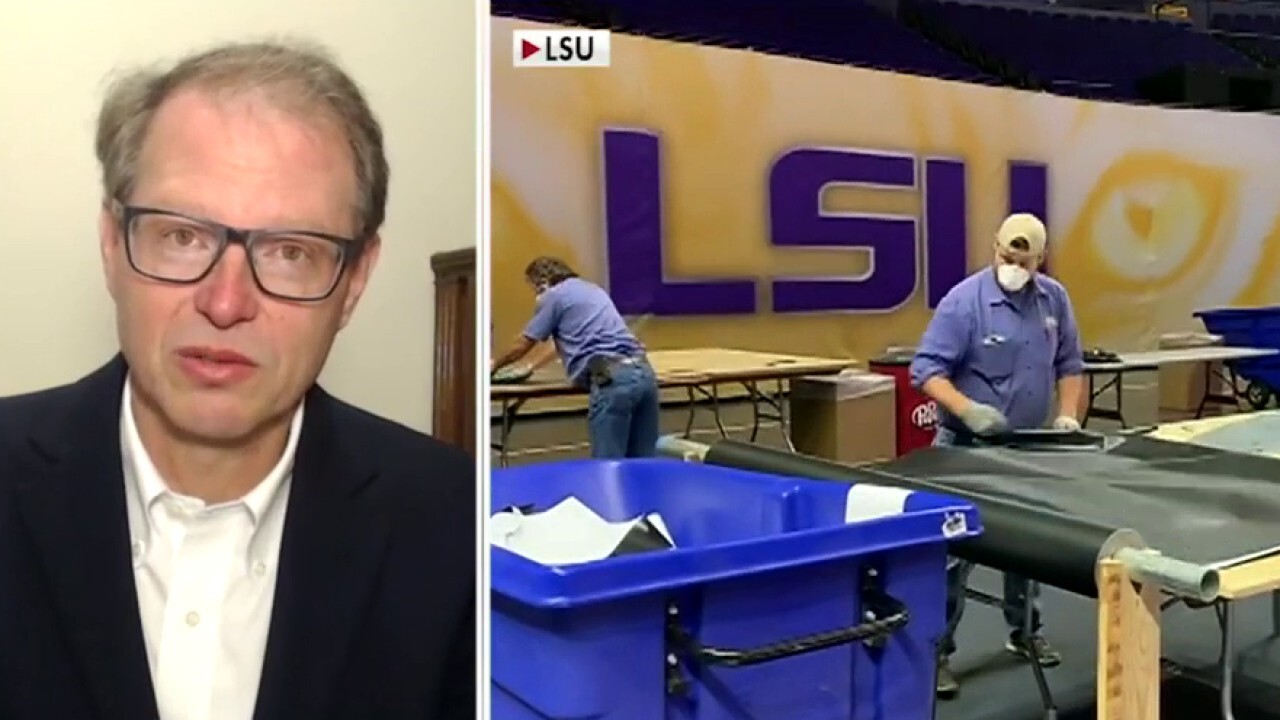 LSU basketball arena transforms into manufacturing facility for PPE