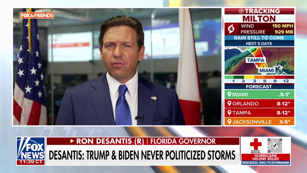 DeSantis, Harris feud over hurricane response as coast braces for Milton: 'Political games'