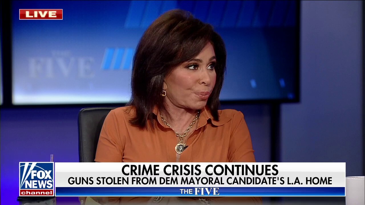 Judge Jeanine on guns stolen from Dem mayoral candidate's home: Something is totally off here 