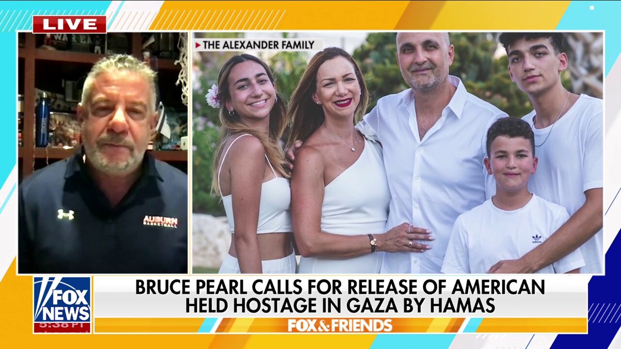 Auburn basketball coach calls for hostage's release from Gaza, issues plea to call out 'good and evil'