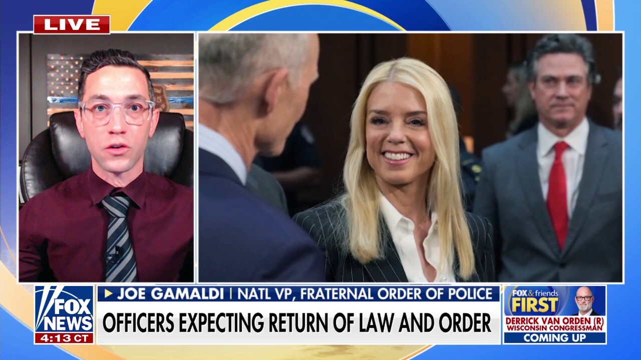 National VP of the Fraternal Order of Police Joe Gamaldi joined 'Fox & Friends First' to discuss how law enforcement is responding to Pam Bondi's confirmation as AG and why cities like Dallas are seeing a drop in violent crime.?