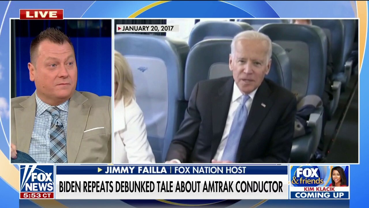 Jimmy Failla rips Biden for repeating debunked Amtrak story: 'This is disturbing stuff'
