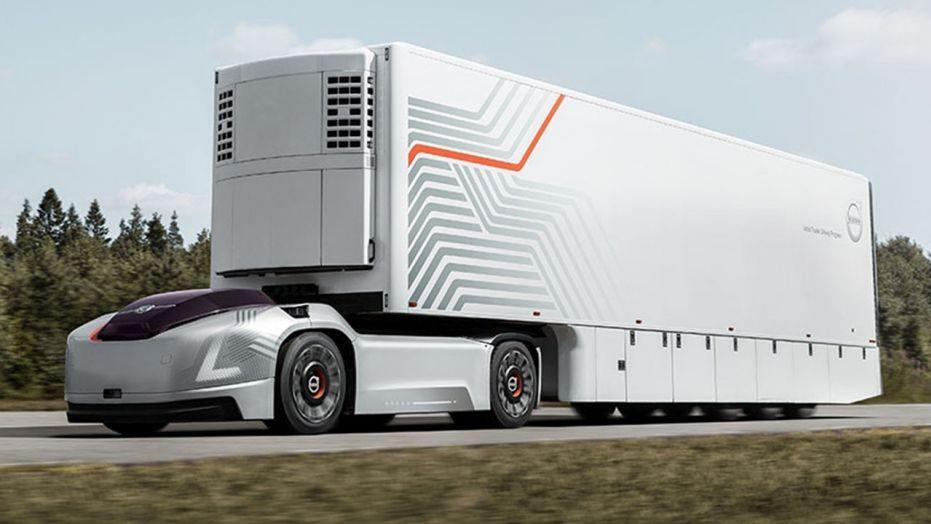 Volvo Trucks show off new self-driving electric semi concept