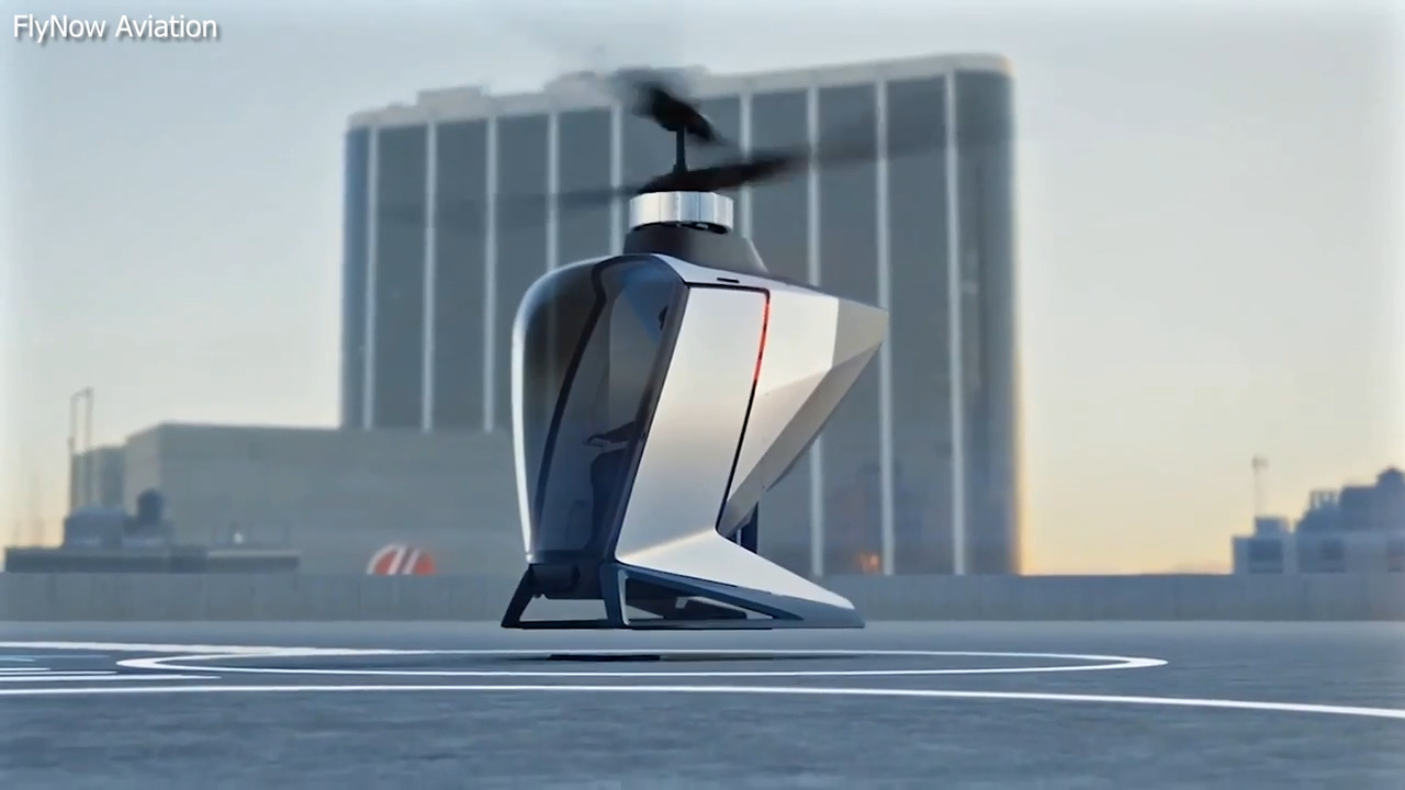 This auto-piloted electric helicopter beats traffic