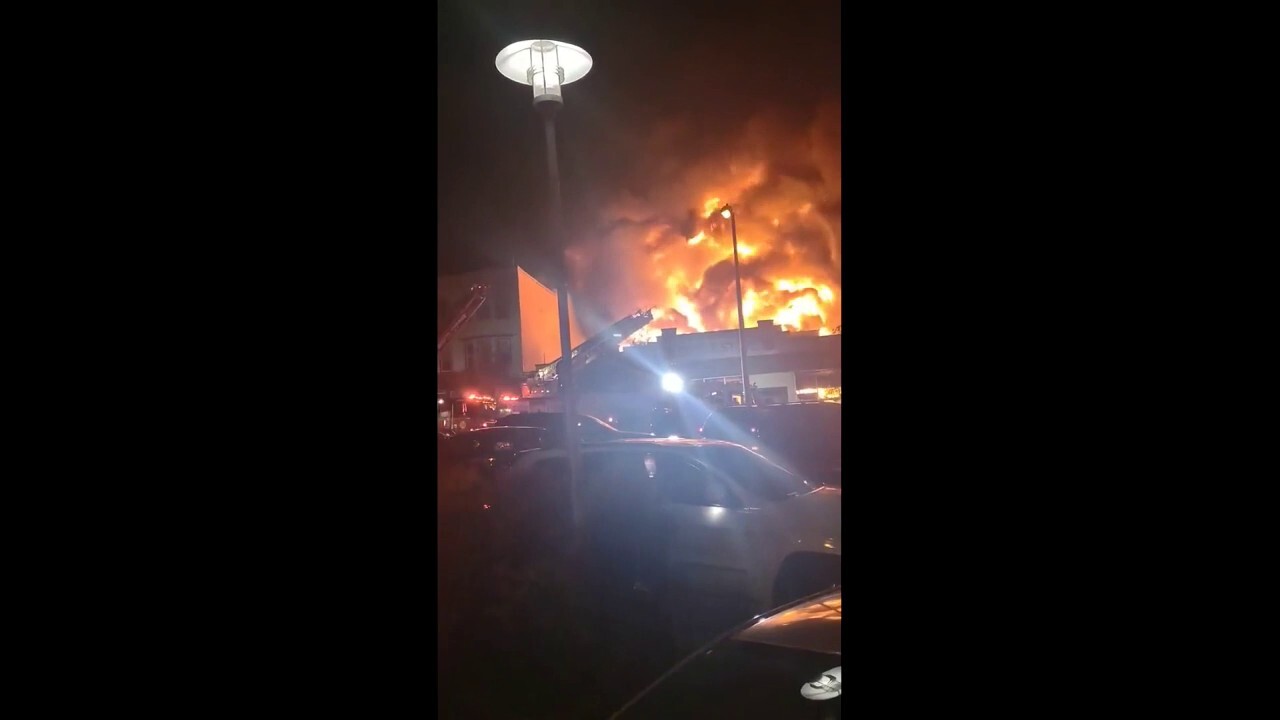 Massive New Jersey fire tears through Salvation Army store