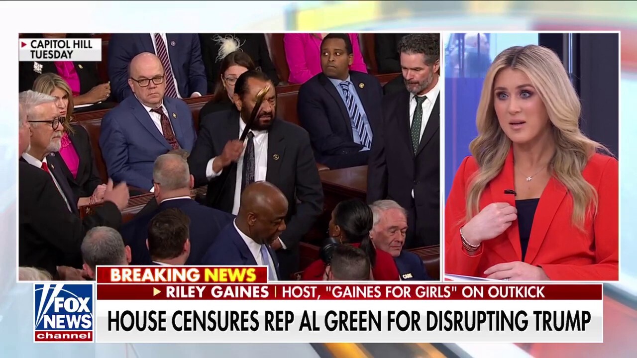 Riley Gaines slams Al Green's 'entirely theatrical' disruption after House censure vote