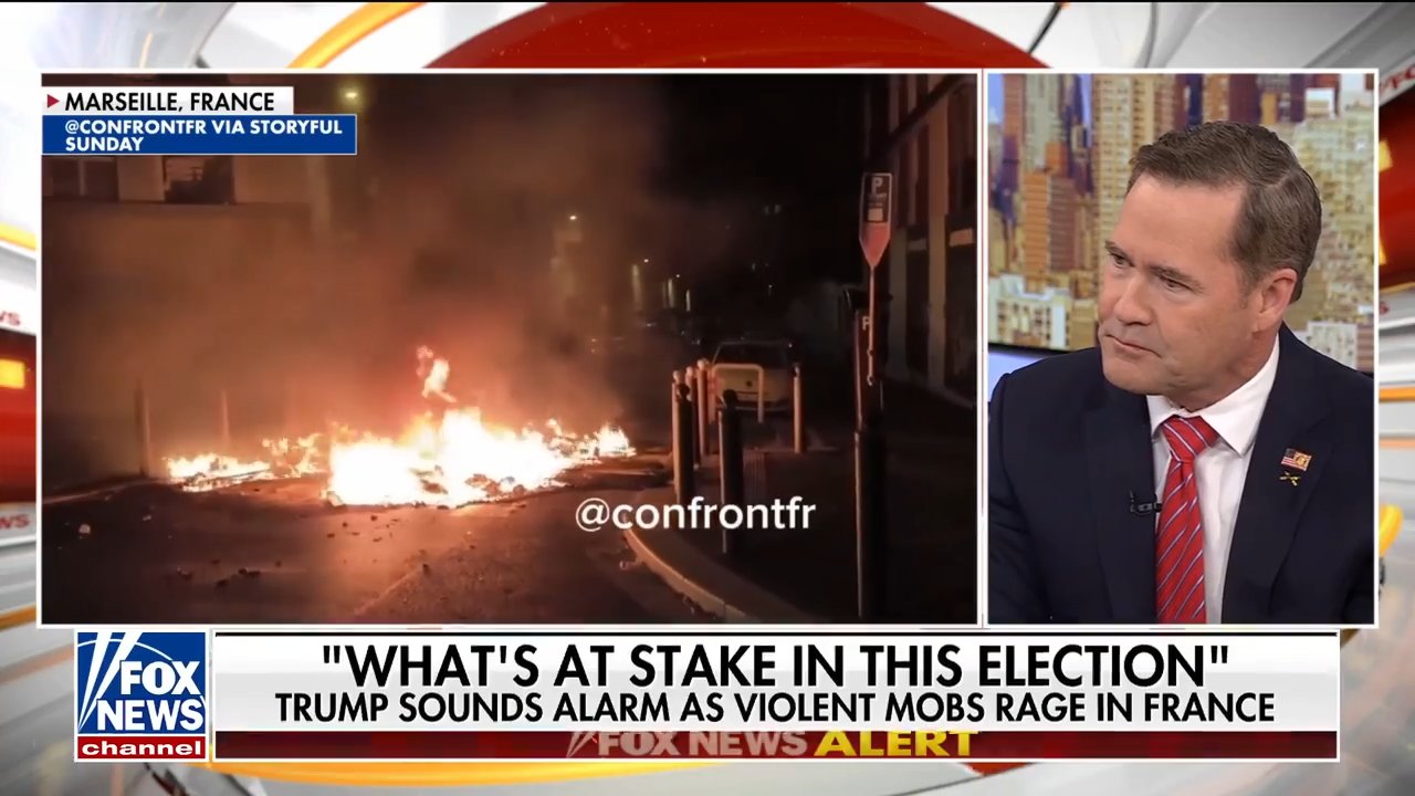 Mike Waltz reacts to violent riots in France and Iran's nuclear threat