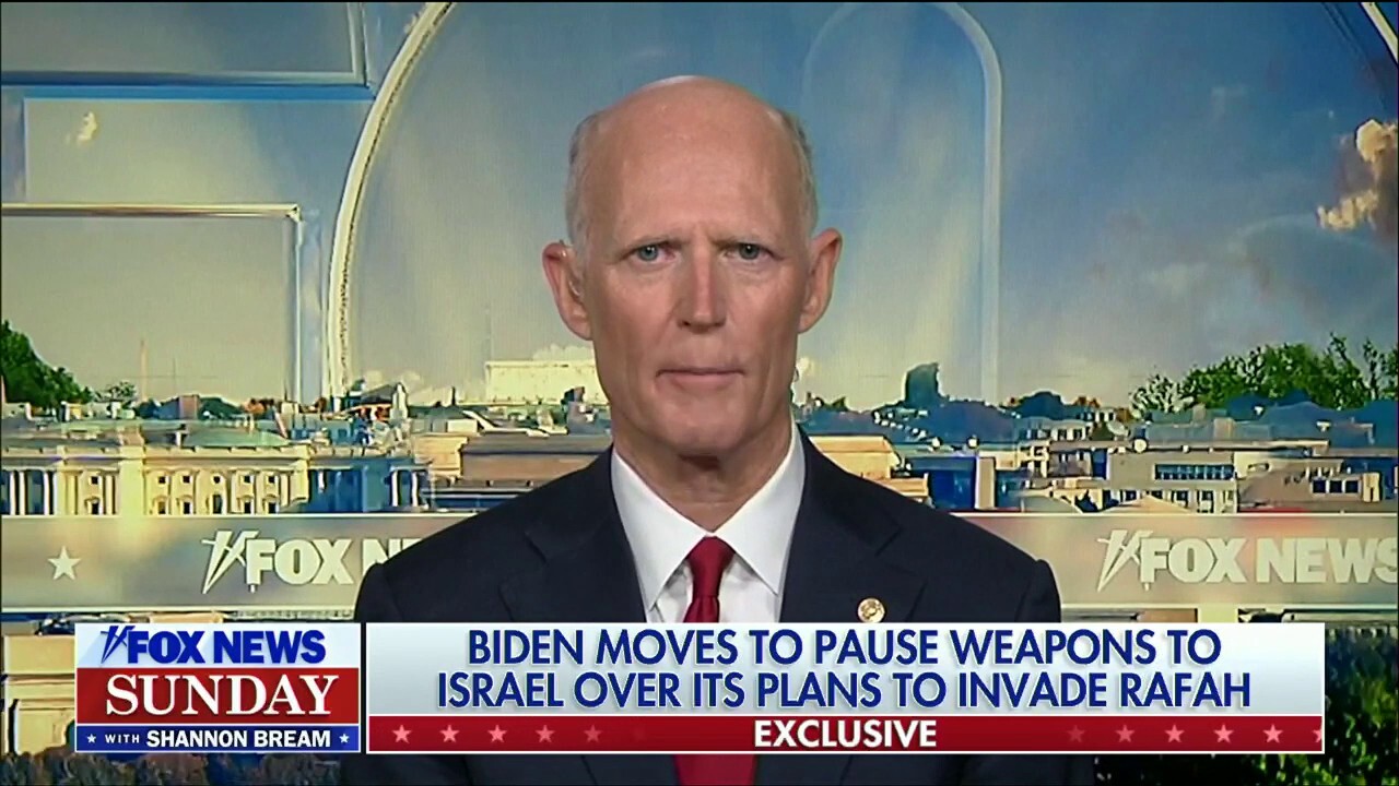 Sen. Rick Scott, R-Fla., reacts to Biden pausing weapons shipment to Israel over its plan to invade Rafah, the anti-Israel college protests and New York v. Trump.