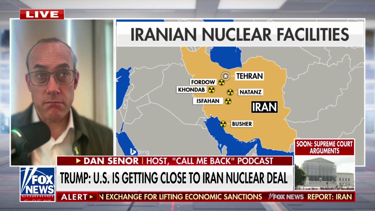 Nuclear deal with Iran with discussion of enrichment is 'worrisome,' Dan Senor warns