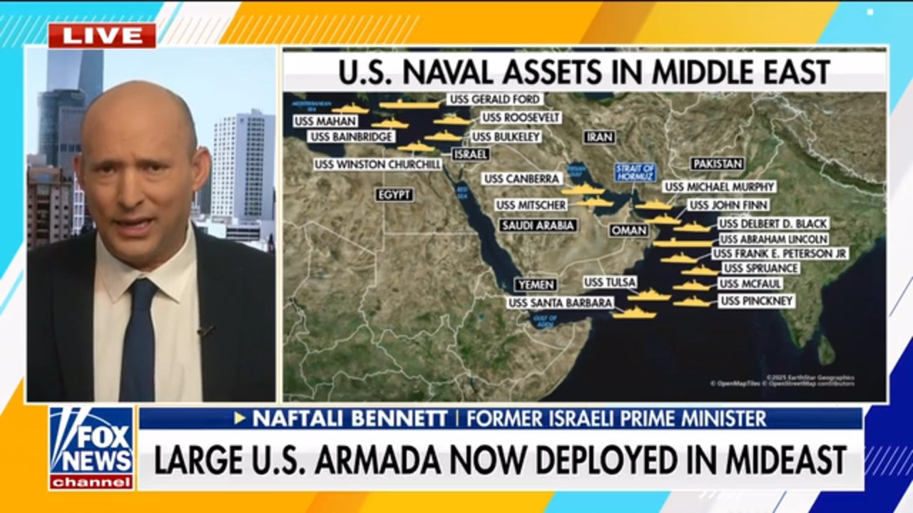 Former Israeli PM Naftali Bennett tells Brian Kilmeade that Iran is leveraging nuclear talks to buy time while rebuilding its nuclear infrastructure. He argues Iran is a 'terror octopus' and the US military presence is vital for regional stability.