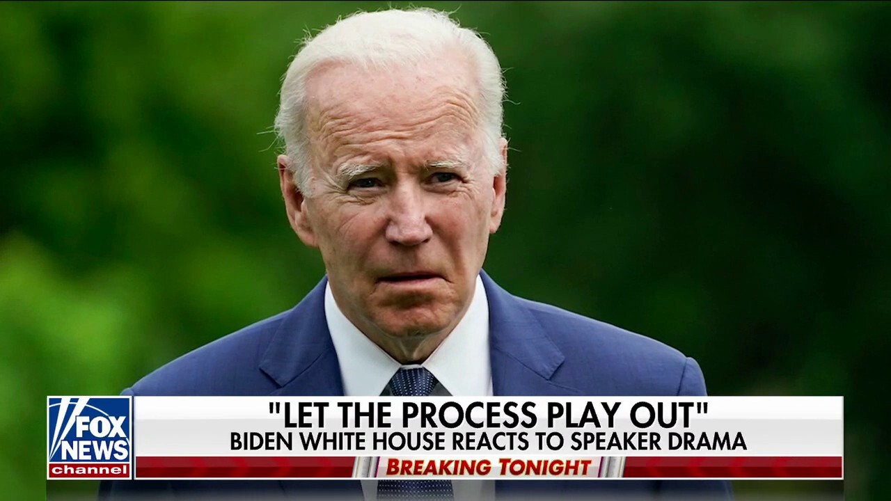 Biden officials will 'let the process play out' for House speaker