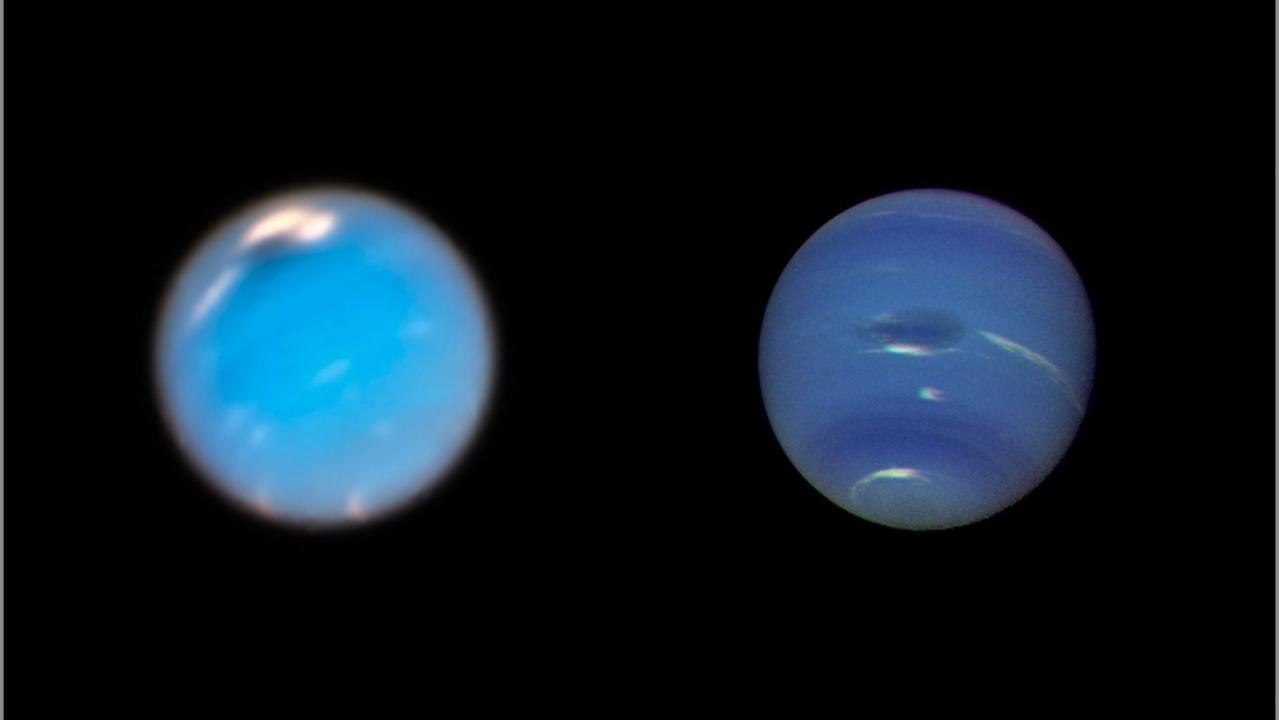 The Hubble Space Telescope captures the birth of one of Neptune's ‘Great Dark Spot’ storms