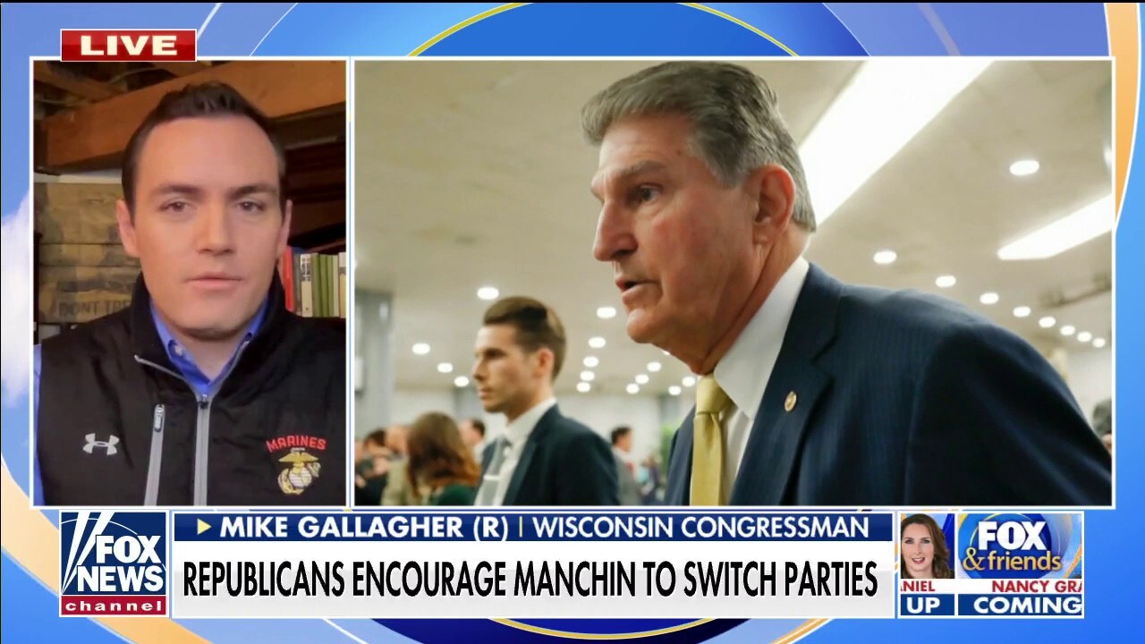 Gallagher: Manchin could switch parties if far-left continues demonizing him