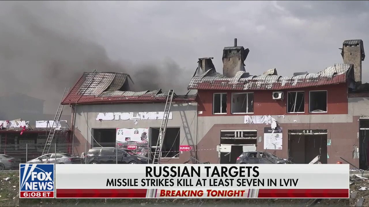 Russian missile strikes kill at least seven in Lviv