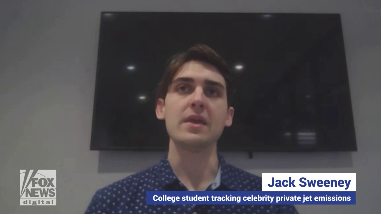 The college student who tracks celebrity private jet emissions says he has no plans to stop